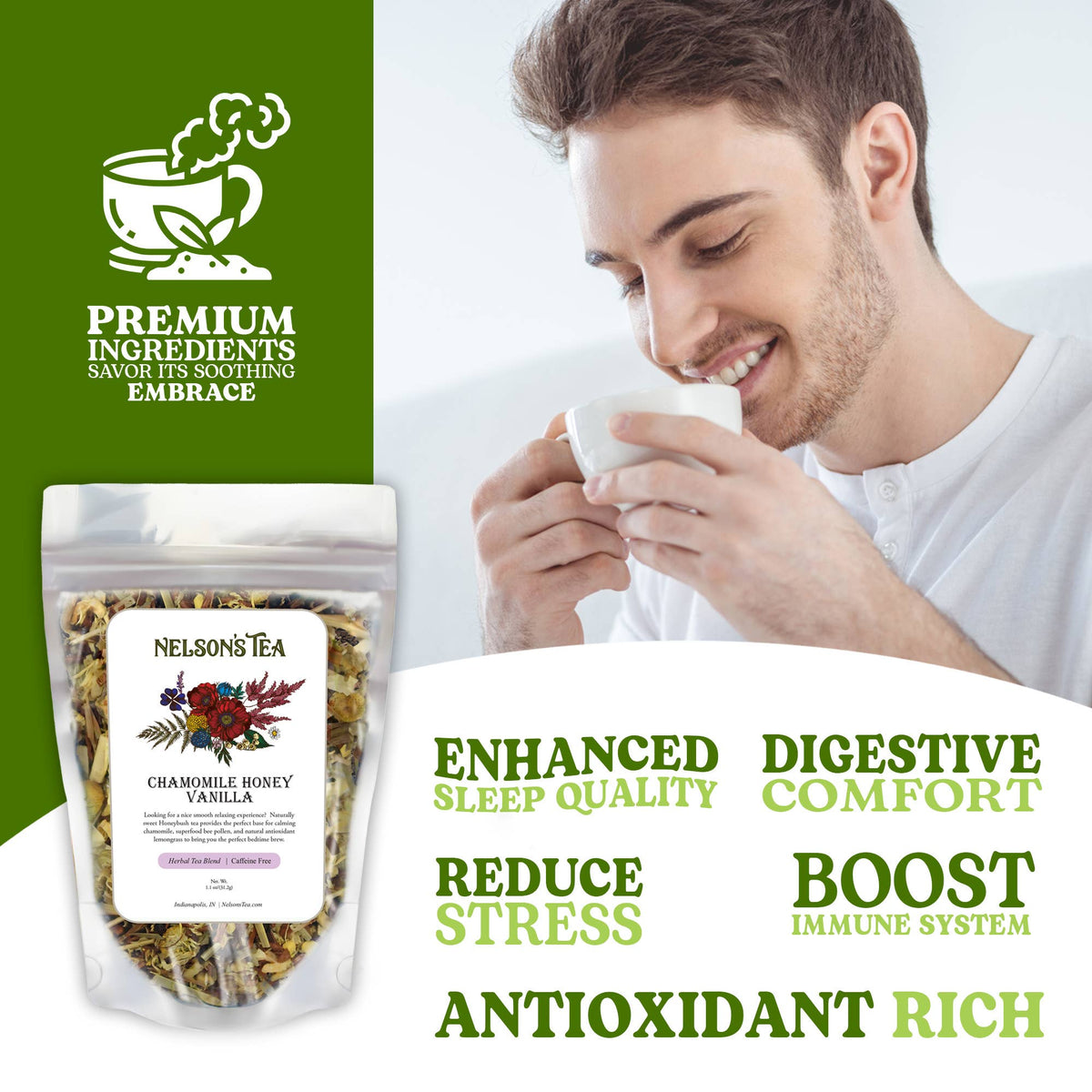 Nelson's Tea - Chamomile Honey Vanilla