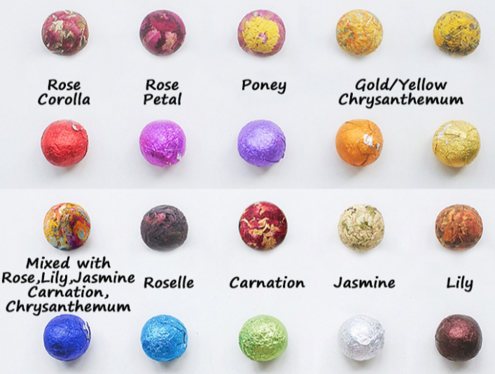 The Grateful Tea Co - MINI Herbal Tea Balls,4 Asst.in Test Tube