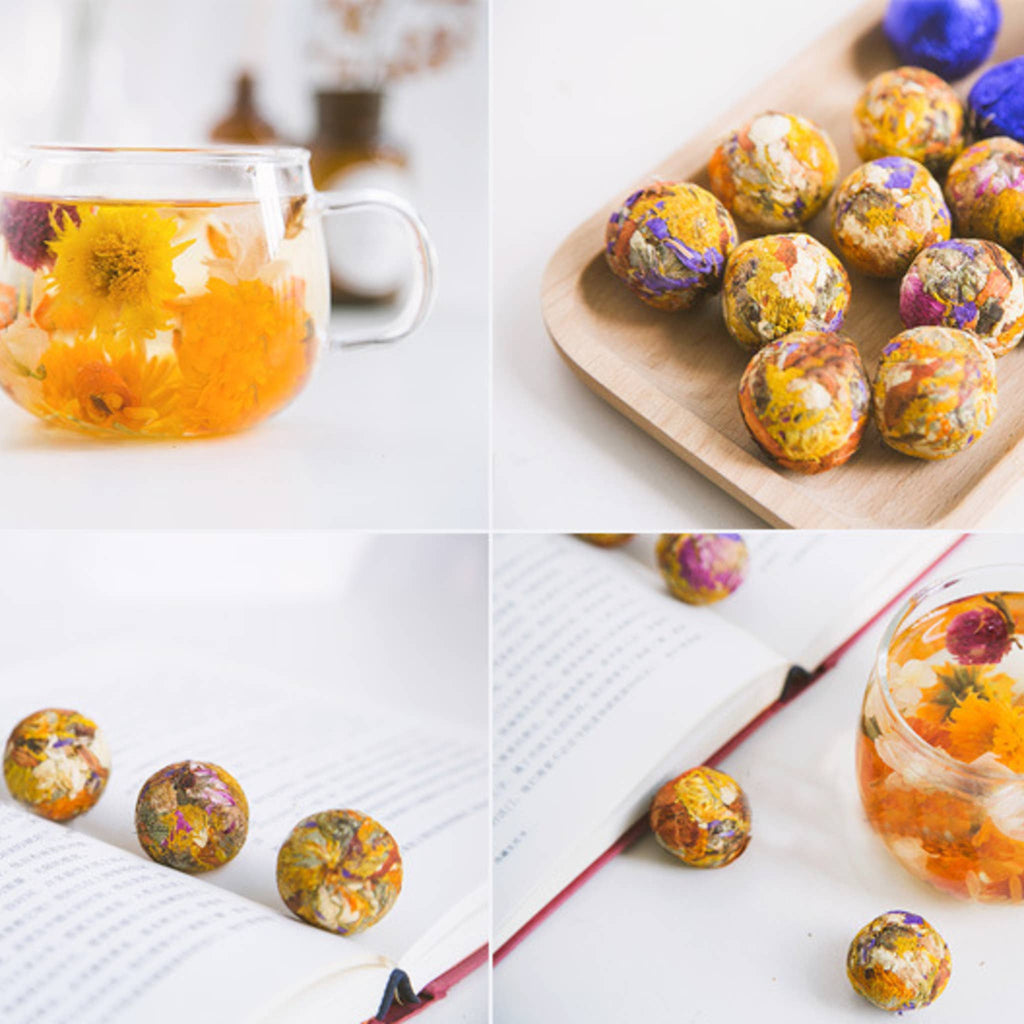 The Grateful Tea Co - MINI Herbal Tea Balls,4 Asst.in Test Tube