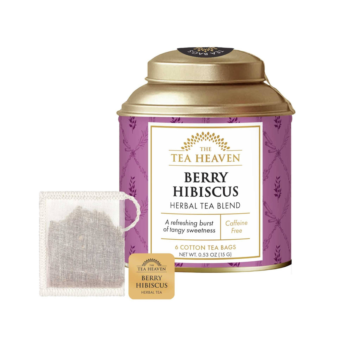 The Tea Heaven - Berry Hibiscus Mini Tea Bag Canister