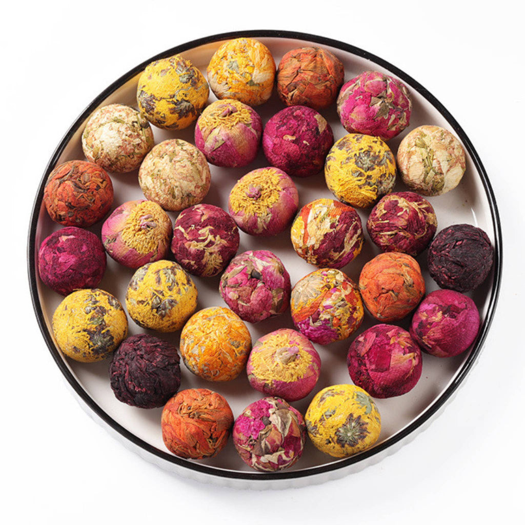 The Grateful Tea Co - MINI Herbal Tea Balls,4 Asst.in Test Tube