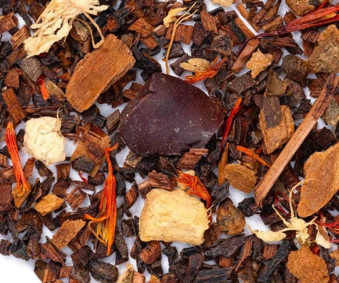 The Grateful Tea Co - Gourmet Honeybush Pumpkin Chai,Loose Leaf, Caffeine-Free 1oz