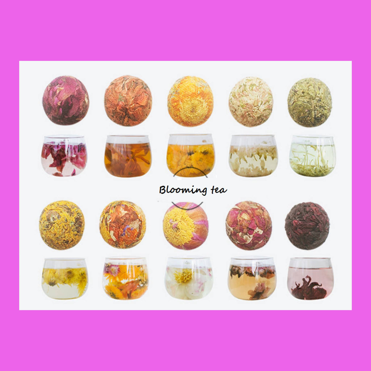 The Grateful Tea Co - MINI Herbal Tea Balls,4 Asst.in Test Tube