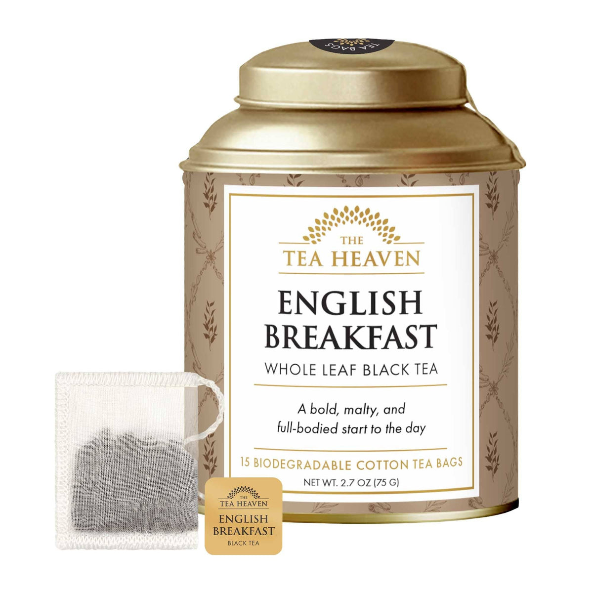 The Tea Heaven - English Breakfast Tea Bag Canister