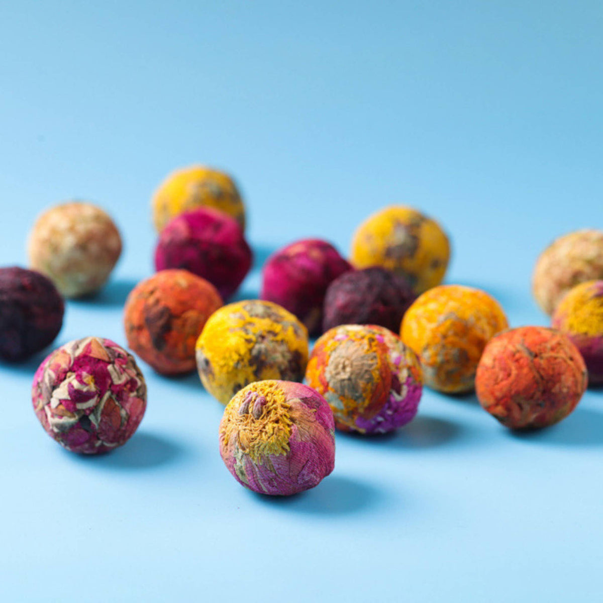 The Grateful Tea Co - MINI Herbal Tea Balls,4 Asst.in Test Tube
