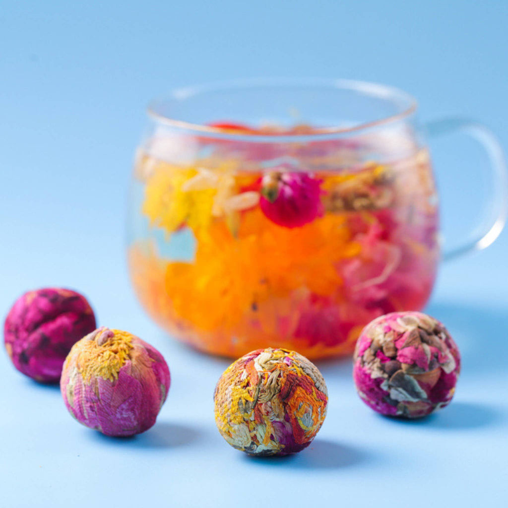 The Grateful Tea Co - MINI Herbal Tea Balls,4 Asst.in Test Tube