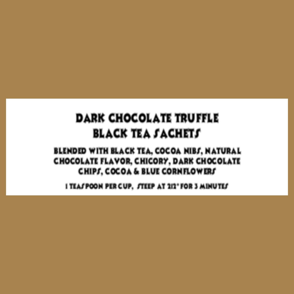 The Grateful Tea Co - Dark Chocolate Truffle Black Tea, 15 Sachets