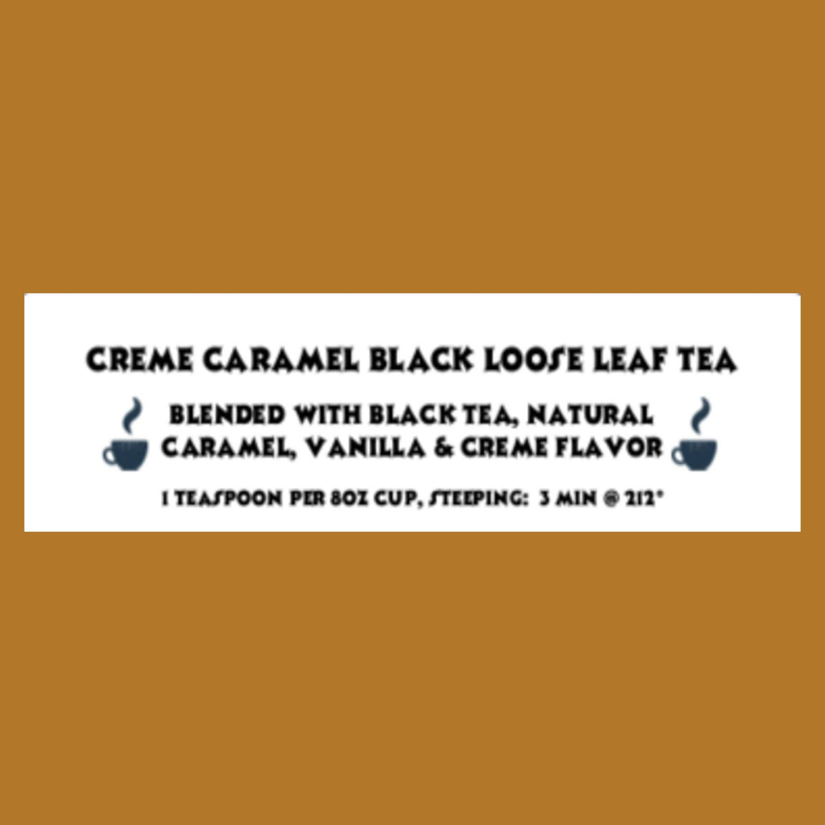 The Grateful Tea Co - Creme Caramel Black Loose Leaf Tea (4 Sizes)
